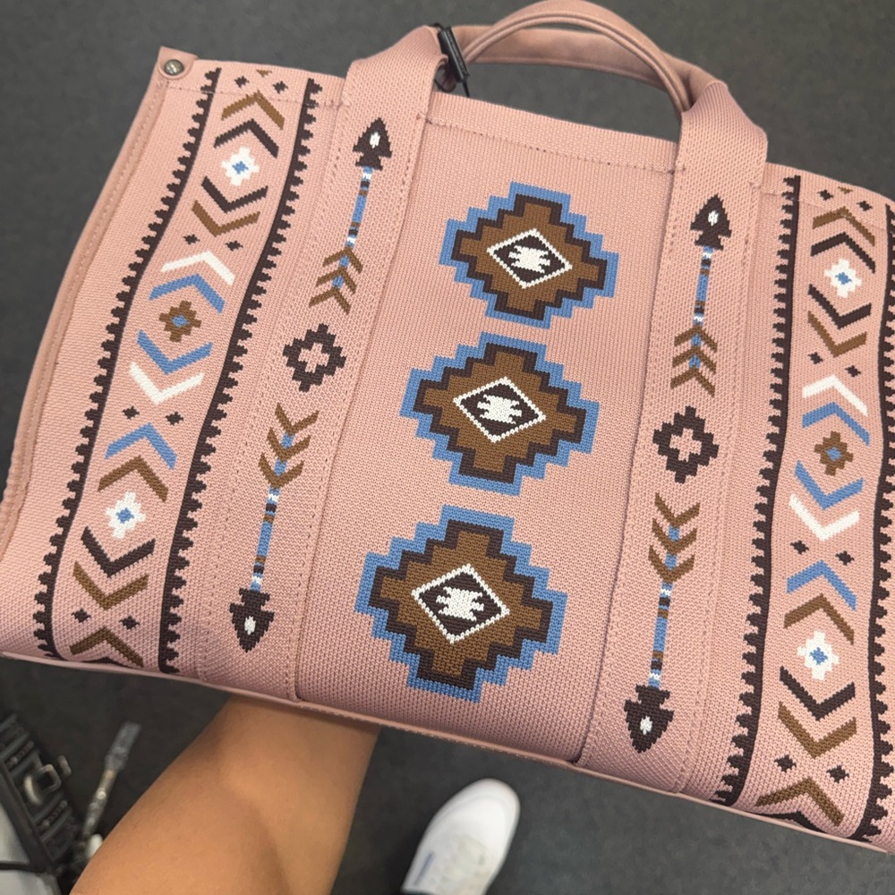 Pink Patterned Tote Bag - Picture 2 of 4